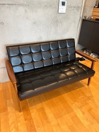 【最終値下げ】カリモク60 Ｋチェア　2シーター　ソファ