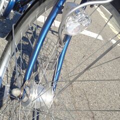 Bruges 27インチ６速 軽快車ママチャリ 青【222】