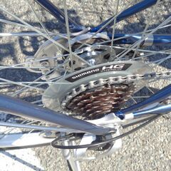 Bruges 27インチ６速 軽快車ママチャリ 青【222】