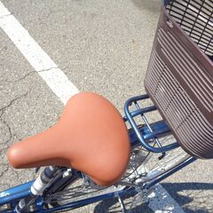 Bruges 27インチ６速 軽快車ママチャリ 青【222】