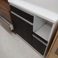 ★ジモティ割あり★ 3枚扉オープンボード　WH/BR　(H)184× (W)89× (D)42【joh 2785】 ☆ジモティ割あり☆ 3枚扉オープンボード WH/BR (H)184× (W)