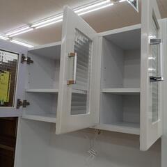 ★ジモティ割あり★ 3枚扉オープンボード　WH/BR　(H)184× (W)89× (D)42【joh 2785】 ☆ジモティ割あり☆ 3枚扉オープンボード WH/BR (H)184× (W)