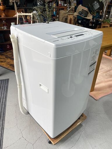 ★TOSHIBA 東芝★ 4.5kg洗濯機 AW-45M7 2020年 ホワイト ステンレス槽 シンプル W55cm 一人暮らし 小物洗い
