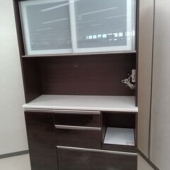 ☆ジモティ割あり☆ NITORI レンジボード ダークブラウン W120.6×D45.2