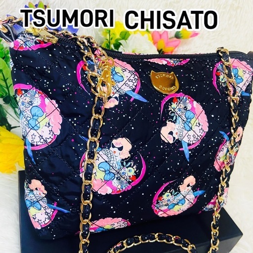 未使用●TSUMORI CHISATO●コスモガール●チェーンショルダーバッグ●ツモリチサト●ゴールド金具●肩がけ●長財布入ります