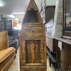 0058 アジアン船型インテリア棚