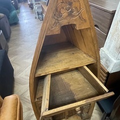 0058 アジアン船型インテリア棚