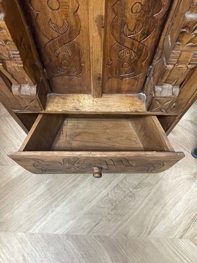 0058 アジアン船型インテリア棚 - 置物、オブジェ 