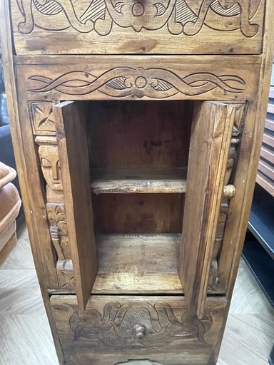 0058 アジアン船型インテリア棚 - 置物、オブジェ 