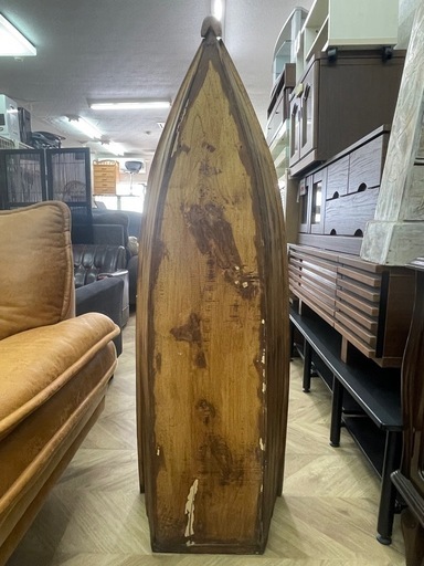 0058 アジアン船型インテリア棚 - 置物、オブジェ 