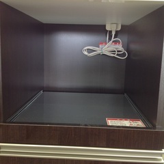 「ジモティー見た」で5％OFF！【ダイニングボード】ダイニングボード  食器棚 レンジボード キッチンボード:ダークブラウン