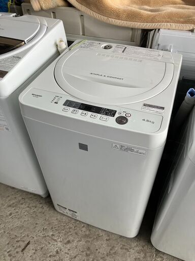 シャープ 洗濯機 4.5kg ES-G4E5