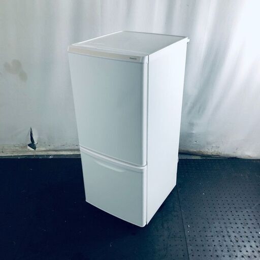 ID:re11078 パナソニック Panasonic 冷蔵庫 一人暮らし 中古 2022年製 2ドア 138L ホワイト ファン式 右開き NR-B14HW-W  【リユース品：状態A】【送料無料】【設置費用無料】