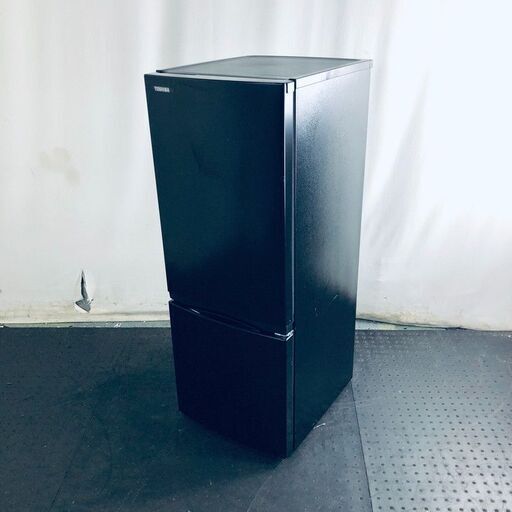ID:re11079 東芝 TOSHIBA 冷蔵庫 一人暮らし 中古 2020年製 2ドア 153L ブラック ファン式 右開き GR-T15BS(K)  【リユース品：状態C】【送料無料】【設置費用無料】
