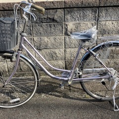 【26インチ自転車】美品❗️内装3段変速　ステンレス製　リヤタイヤ、サドル新品❗️若林自転車　浜大津店　SALE中❗️