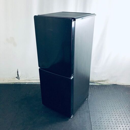 ID:rg219594 ハイアール Haier 冷蔵庫 一人暮らし 中古 2023年製 2ドア 148L ブラック ファン式 右開き JR-NF148DK  【リユース品：状態B】【送料無料】【設置費用無料】
