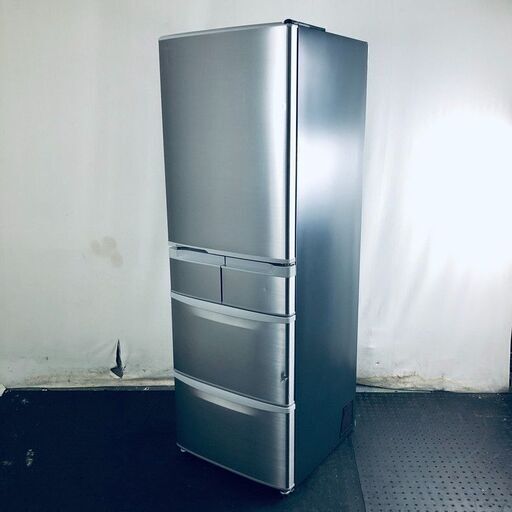 ID:rf00079 【自社配送エリア内限定】日立 HITACHI 冷蔵庫 ファミリー 中古 2023年製 5ドア 401L シルバー ファン式 右開き R-K40T(S)  【リユース品：状態B】【送料無料】【設置費用無料】