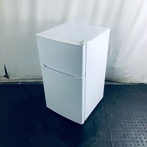 ID:rg219580 ハイアール Haier 冷蔵庫 一人暮らし 中古 2019年製 2ドア 85L ホワイト 直冷式 右開き JR-N85C  【リユース品：状態C】【送料無料】【設置費用無料】