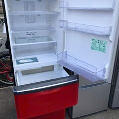 北九州市内配送設置無料✨NO 539🌈　三菱 【右開き】335L 3ドアノンフロン冷蔵庫 エディオンオリジナル イタリアンレッド MR-C34EZ-R