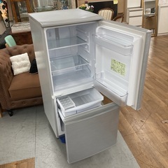 S107 ⭐ SHARP 2ドア冷蔵庫（137L 左右付替えドア）20年製 SJ-D14F