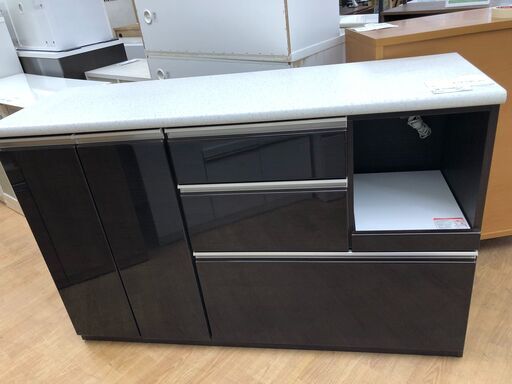 ★ジモティ割あり★ ニトリ　NITORI キッチンカウンター ダークブラウン W141×D45×H92 クリーニング済み SJ7365