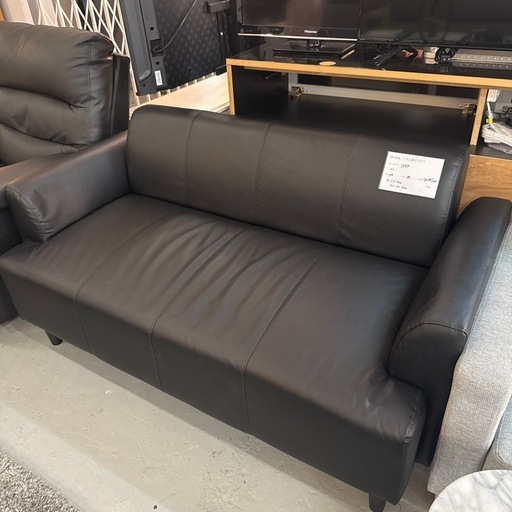 IKEA 2人用ソファ　ブラック