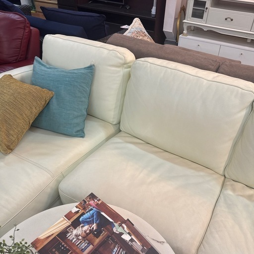 idc大塚家具 ホワイト ソファ 本革 愛品館八千代店】IDC大塚家具 総