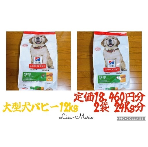 ヒルズ サイエンス・ダイエット 大型犬 パピー 子犬 18ヶ月まで チキン12kg×2袋
