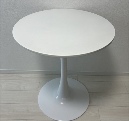 新品　丸ダイニングテーブ\nル　幅70 白　カフェテーブル