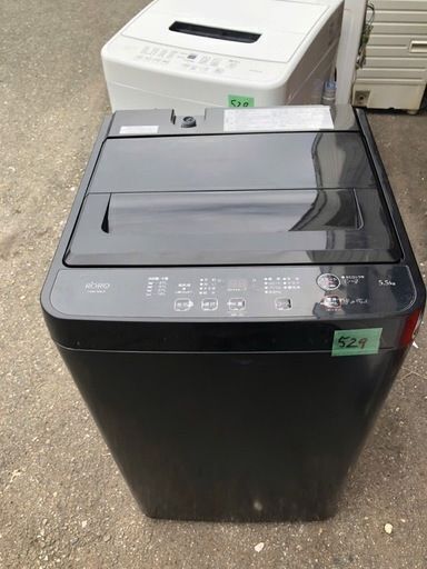 NO 529 ★格安特価★福岡市内配送設置無料★ 2023年式　RORO YWMT55LK 全自動縦型洗濯機 RORO 容量 5.5kg