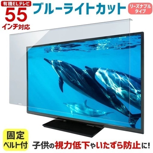 ブルーライトカット 有機ELテレビ 保護パネル 55型