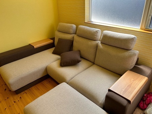CASACASAＬ型カウチ付きソファ