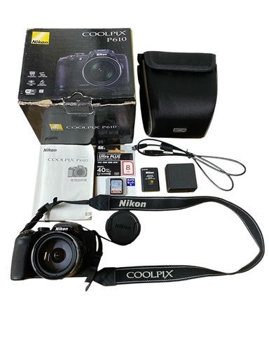 【SDカード付！完動品】Nikon P610 coolpix ニコン 一眼レフ ma40 クールピクス デジタルカメラ デジタル一眼 望遠