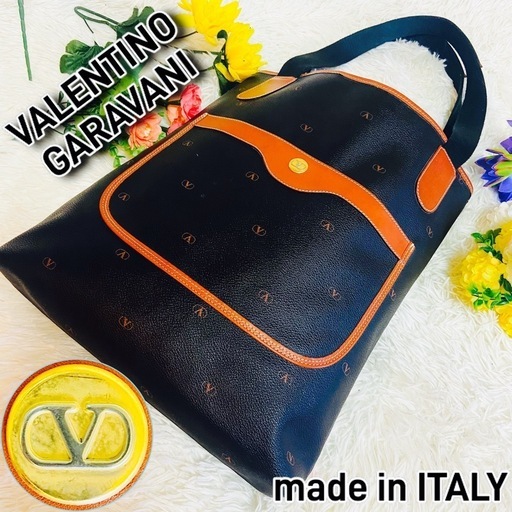 A4サイズ収納●VALENTINO GARAVANI●ヴァレンティノ●バッグ●レザー●本革●ヴィンテージ●旅行バッグ●通勤バッグ●