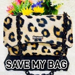 イタリア●SAVE MY BAG●セーブマイバッグ●チェーンショルダーバッグ●肩がけ●レオパード●アニマル柄●セレブ●クロスボディ