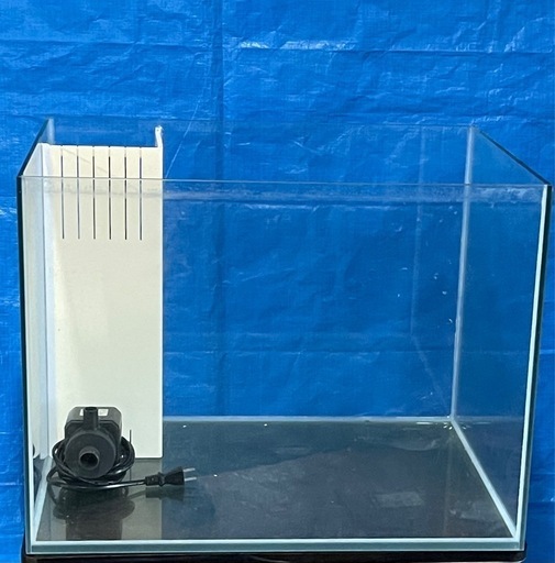 オールガラス60ワイドオーバーフロー水槽＋濾過層