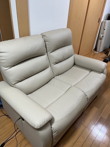 ニトリ　電動式ソファ　2人掛け