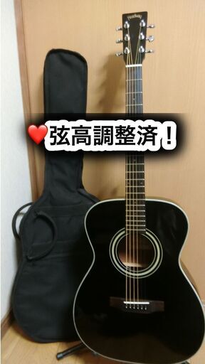 ❤️弦高調整済！ヘッドウェイ Headway HF-023BLK　ギター＋ケース