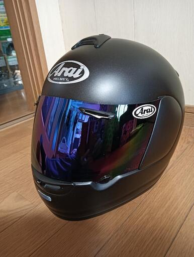 Arai アライ　HR Innovation イノベーション　フルフェイスヘルメット　純正ミラーシールド付\n\nサイズXL 61 62  マッドブラック