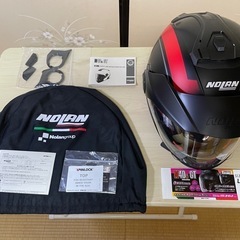 NOLAN N405-GT フルフェイスヘルメット サイズL 黒/赤 付属品あり
