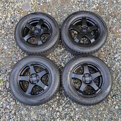 195/65R15 ｽﾀｯﾄﾞﾚｽﾀｲﾔﾎｲｰﾙｾｯﾄ NANKANG AW-1(ナンカン)／冬タイヤ