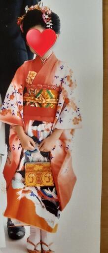 美品⭐︎七五三7歳用着物セット　着物・帯・小物・バック・草履・髪飾りのフルセット