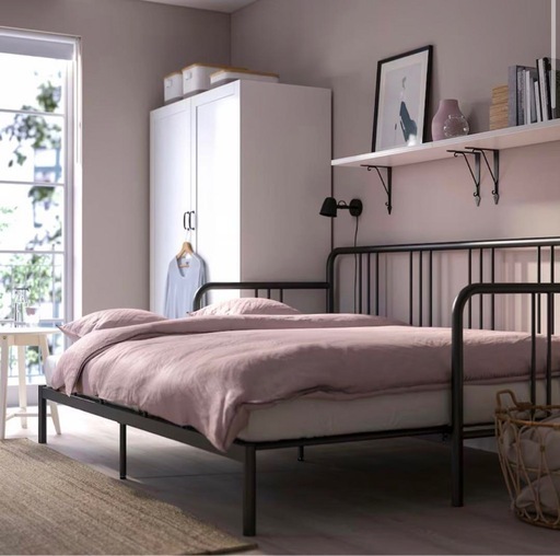 受け渡し予定者決定しています！IKEA FYRESDAL フィーレスダル　ベッドフレーム　ソファベッド　セミシングル〜ダブルサイズ
