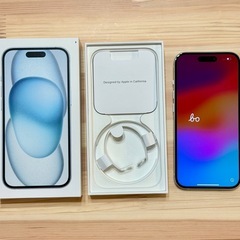 iPhone 15 SIMフリー　256GB ブルー