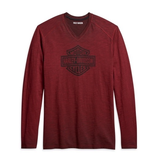 【新品未使用】ハーレーダビッドソン メンズロゴVネックTシャツ_96164-21VM