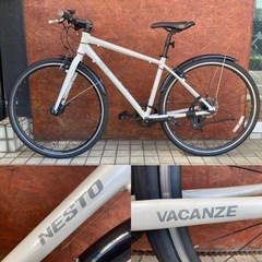 NESTO VACANZE2 前後フェンダーとオートライト付きクロスバイク 通勤・通学 NESTO VACANZE2 前後フェンダーとオートライト付きクロスバイク 通勤・通学