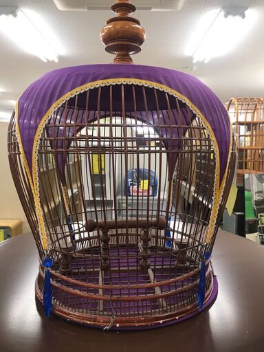 鳥かご　北欧　インテリア　かわいい　おしゃれ　木製　　堺市　石津　ジャングルジャングル石津