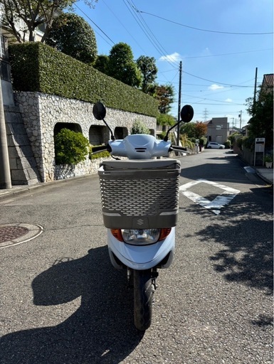 スズキ　レッツ4 バスケット　バッテリー新品　オイル新品