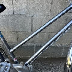 ブリヂストン　ロングティーン　変速3段　27インチ　ガンメタシルバー