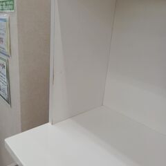 ☆ジモティ割あり☆ レンジボード ホワイト W120×D51×H201 